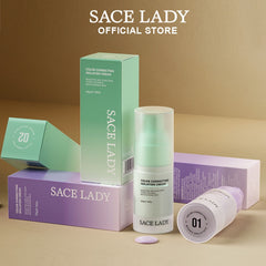 SACE LADY Face Primer Cream Blur Pore Color Corrector Makeup Base Moisturizing Brightening 20g