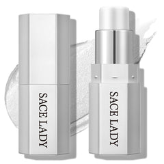 SACE LADY Highlighter Makeup Stick Cream Glow Shimmer for Face, Eyes & Lips – Natural Radiant Finish