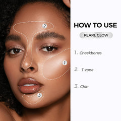 SACE LADY Highlighter Makeup Stick Cream Glow Shimmer for Face, Eyes & Lips – Natural Radiant Finish