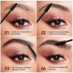 SACE LADY Waterproof Eyebrow Soap Set with Brush, Long Lasting Brow Styling and Shaping Soap