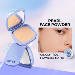 SACE LADY Pearl Face Powder SPF30 PA+++ – Oil Control, Waterproof & Flawless Matte Setting Powder