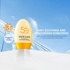 SACE LADY Sunscreen SPF50+++ Airy Non-Sticky UVA/UVB Protection Soothing Moisturizing Sunscreen Cream for All Skin