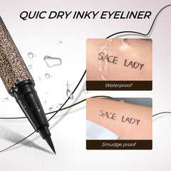 SACE LADY Inky Black Eyeliner – Waterproof, Highly Pigmented, 24-Hour Long-Wear