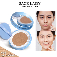 SACE LADY Lasting Waterproof BB Cushion – SPF 50+ PA+++ Oil Control, Natural Matte Finish