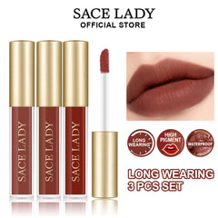 Sace Lady Waterproof Liquid Lipstick Mini Set β Matte, High Pigment, Long-Lasting Gloss