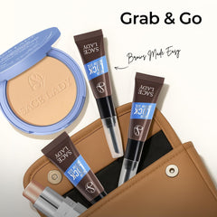 SACE LADY 24H Lock Eyebrow Gel – Waterproof Brow Gel with Built-in Brush, Natural Finish