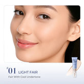 SACE LADY Bare Touch Skin Tint Travel Size - SPF30 PA+++ with Dual Peptide Serum & Breathable Film for Skin-Like Texture