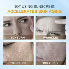 SACE LADY Sunscreen SPF50+++ Airy Non-Sticky UVA/UVB Protection Soothing Moisturizing Sunscreen Cream for All Skin