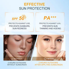 SACE LADY Sunscreen SPF50+++ Airy Non-Sticky UVA/UVB Protection Soothing Moisturizing Sunscreen Cream for All Skin