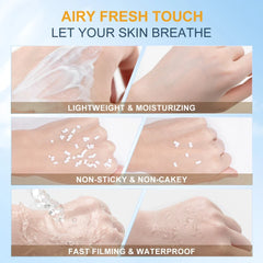 SACE LADY Sunscreen SPF50+++ Airy Non-Sticky UVA/UVB Protection Soothing Moisturizing Sunscreen Cream for All Skin