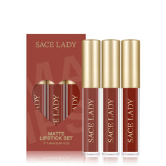 Sace Lady Waterproof Liquid Lipstick Mini Set – Matte, High Pigment, Long-Lasting Gloss