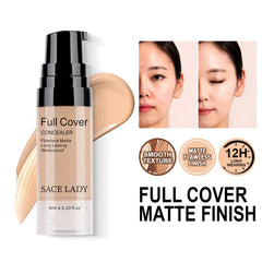 SACE LADY Full Cover Liquid Concealer & Matte Face Primer – Oil Control & Long-Lasting