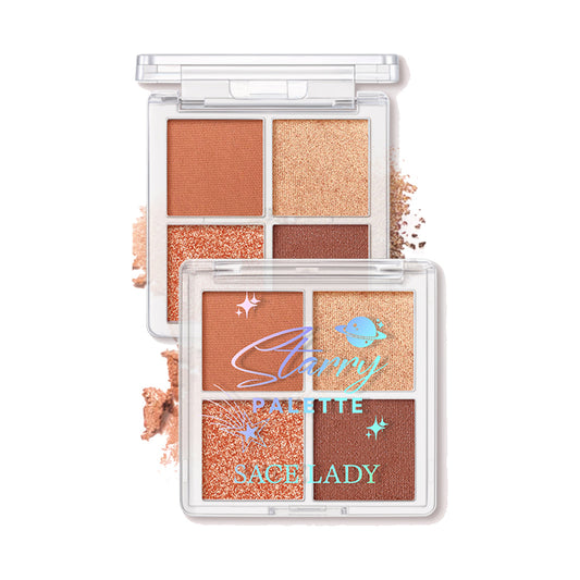 Sace Lady 3-In-1 Eyeshadow Palette & Glitter – High Pigment, Matte & Shimmer, Long-Lasting 1200