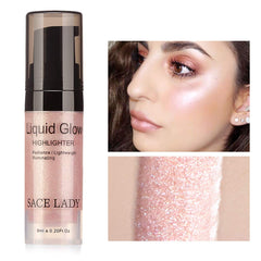 SACE LADY 3-In-1 Liquid Highlighter, Eyeshadow & Blush – Lightweight, Blendable & Long-Lasting Glow (6ml)