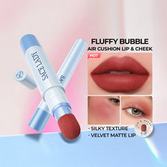 SACE LADY Matte Air Cushion Lip & Cheek Cream – Velvet, Long-Lasting, Non-Sticky, Waterproof