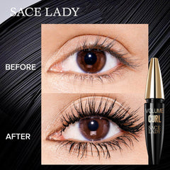 SACE LADY Waterproof Mascara – Lengthening, Curling, Smudge-Proof & Long-Lasting Volume