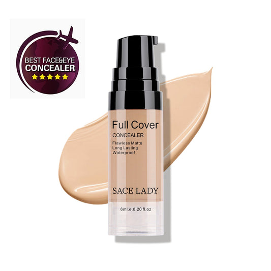 SACE LADY Full Cover Liquid Concealer & Matte Face Primer – Oil Control & Long-Lasting 1500