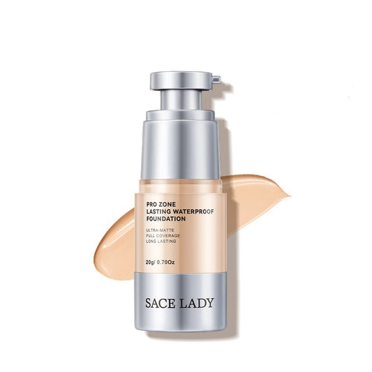 SACE LADY Matte Liquid Foundation – Full Coverage, Waterproof, 24H Lasting, Poreless BB Cream Base 1000