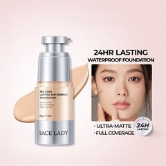 SACE LADY Matte Liquid Foundation – Full Coverage, Waterproof, 24H Lasting, Poreless BB Cream Base