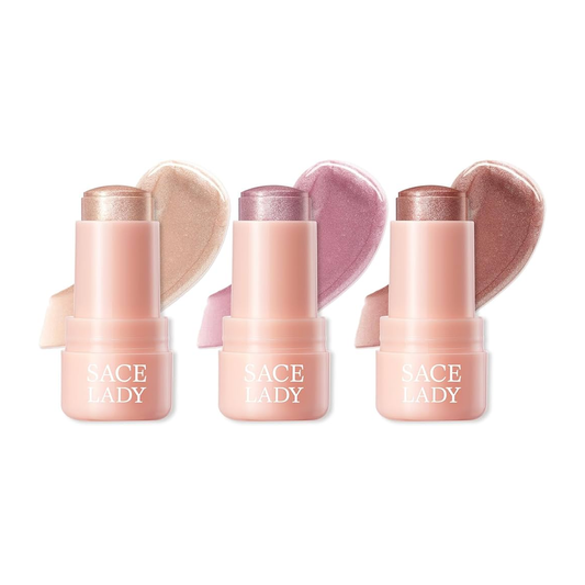 SACE LADY Highlighter Stick – Hydrating Jelly Glow, Long-Lasting Radiance & Multi-Use Shimmer 1150