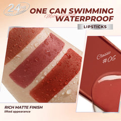 Sace Lady 24H Lasting Matte Lipstick + Waterproof High Pigmented Matte Lip Makeup