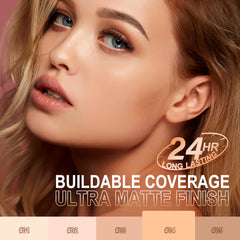 SACE LADY Matte BB Cushion Foundation | Full Coverage, Oil Control, SPF 30++