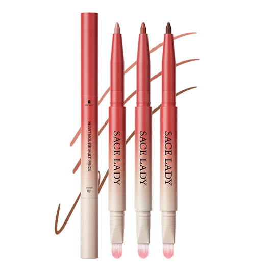 SACE LADY Velvet Matte Lip Liner – Precision, Smudge-Proof & Long-Lasting with Built-in Brush