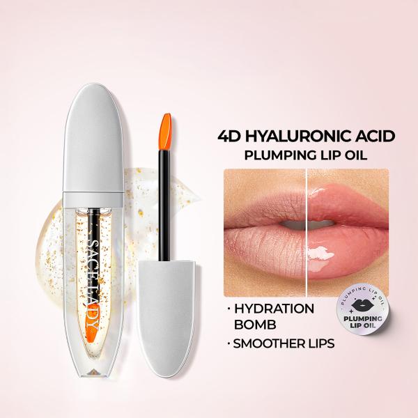 Tinted Lip Oil - Long-wear Waterproof 4D Lip Treatment