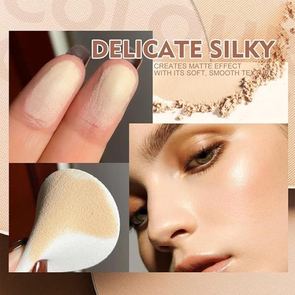 Oil Control Waterproof Pressed Face Powder | Long-Lasting and Shine-Free