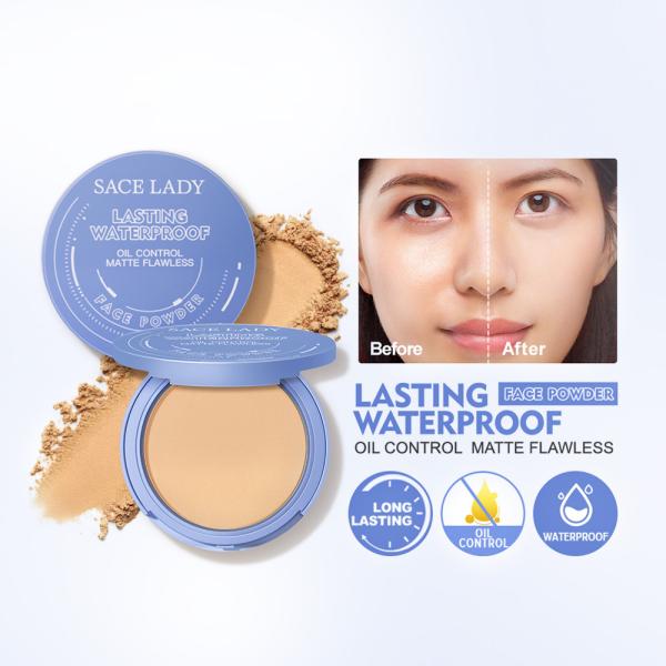 Oil Control Waterproof Pressed Face Powder | Long-Lasting and Shine-Free