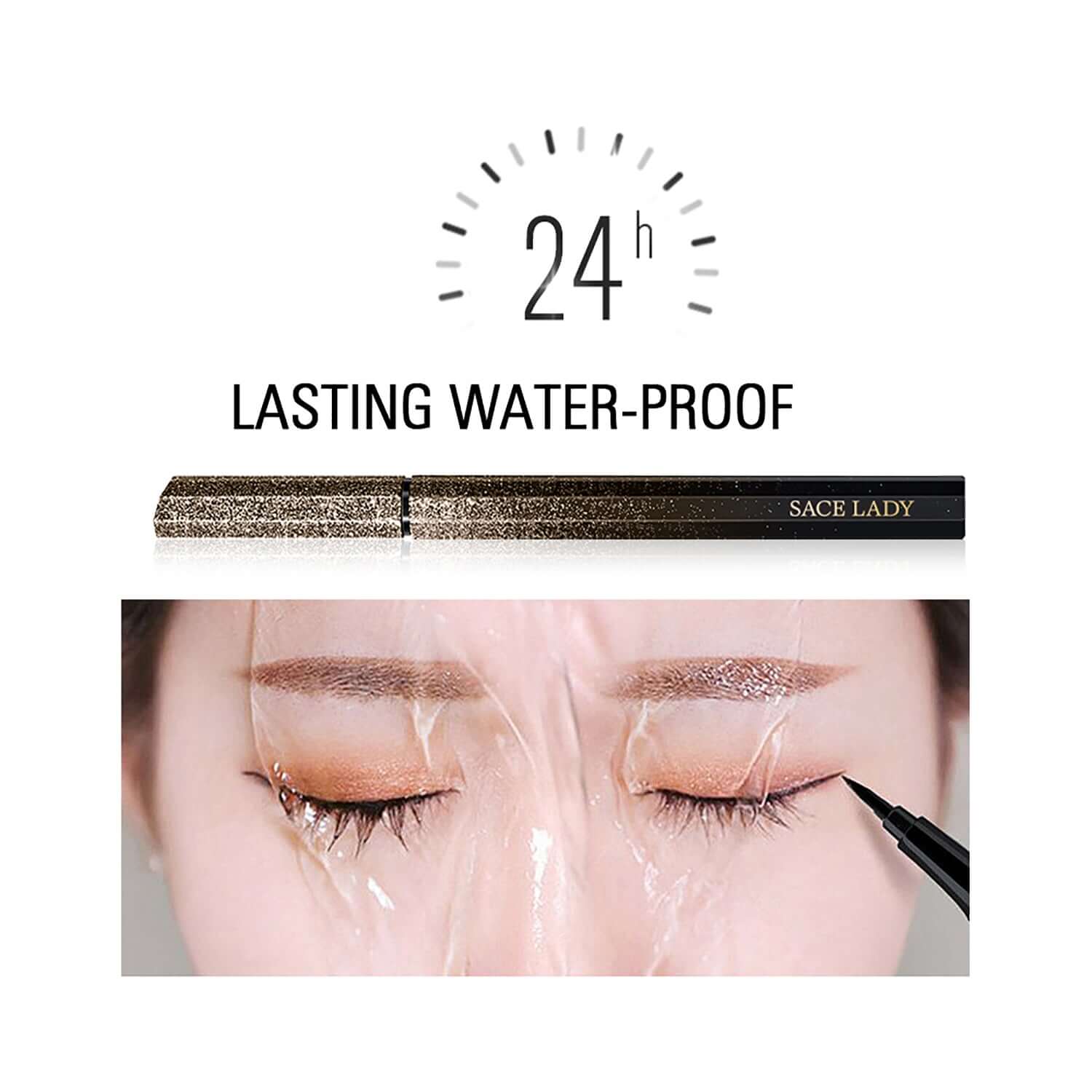 Long Lasting Eyeliner + Waterproof Volume Mascara Eye Makeup Set