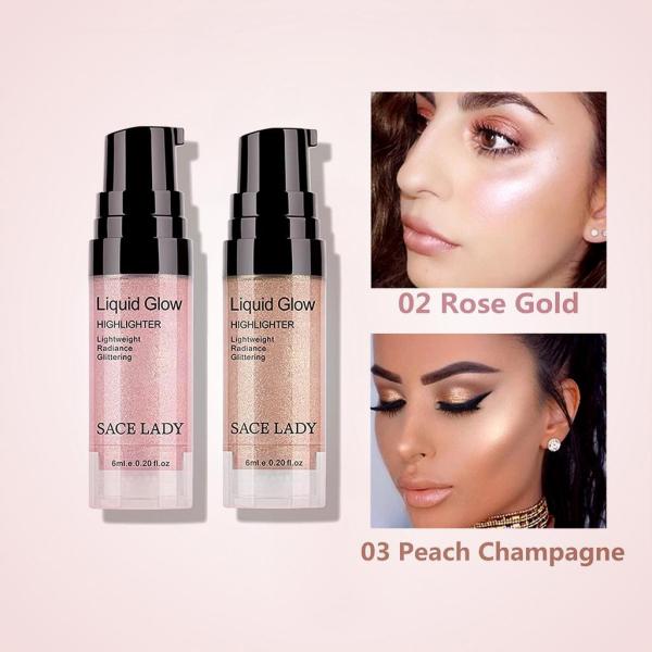 3 In 1 Liquid Highlighter, Eyeshadow and Blush