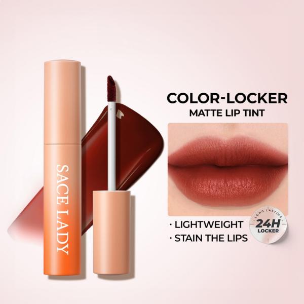 Color-locker Matte Lip Tint Long Lasting Liquid Lipstick Lightweight Lip Makeup