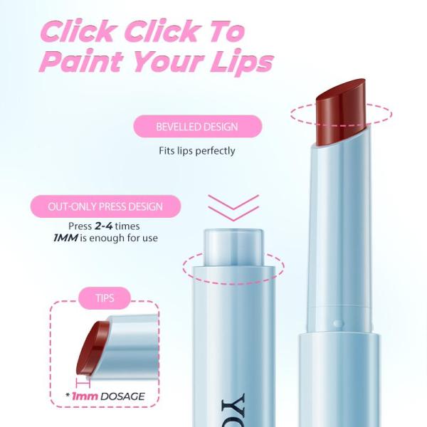 Glasting Gloss Lipstick – Moisturizing, Lightweight, and Glossy Shine for Smooth, Hydrated Lips