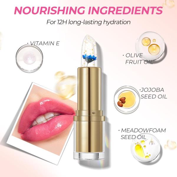 Hydrating Tinted Lip Balm - 24K Golden, Color-Changing, Long-Lasting Lipstick