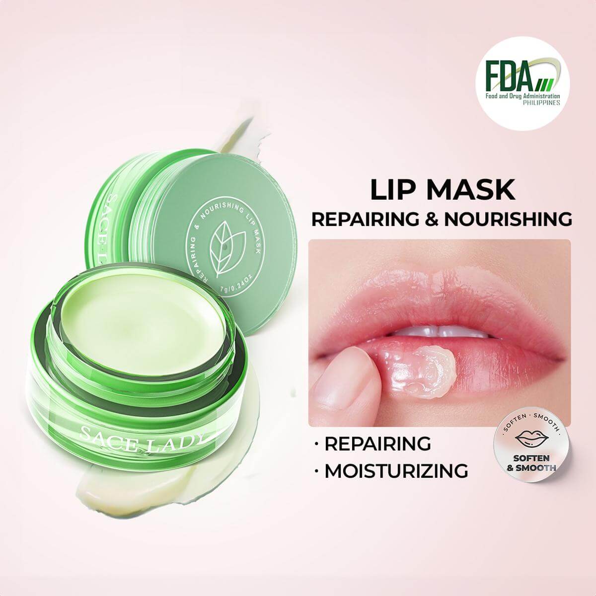 Moisturizing Lip Balm with Plant Extract - Lip Mask to Repair & Lighten Lip Lines