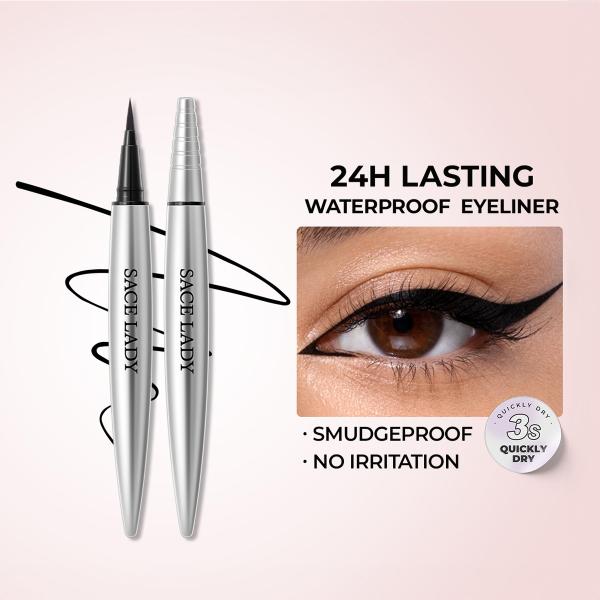 Pro Zone Waterproof Ultra-Fine Black Liquid Eyeliner