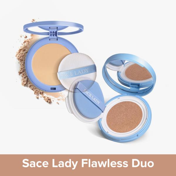 Sace Lady Flawless Duo: Oil Control Pressed Powder & Waterproof BB Cream Foundation!