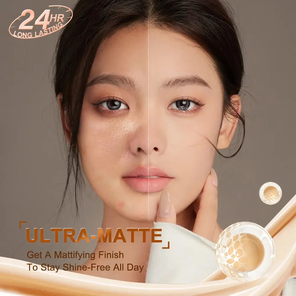 Ultra Matte Liquid Full Coverage Foundation Waterproof 24H-4